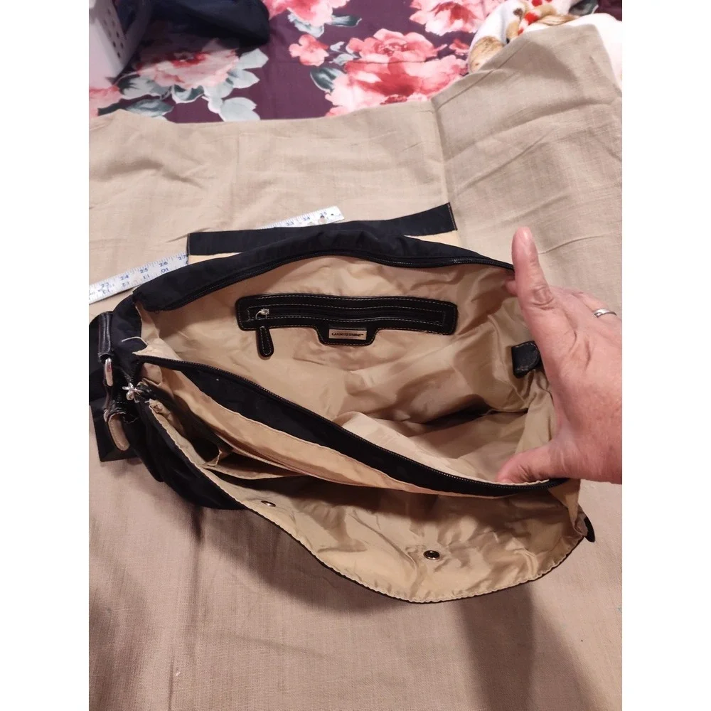 Giani Bernini Messenger Bag‎ Black Nylon With Strap 15
